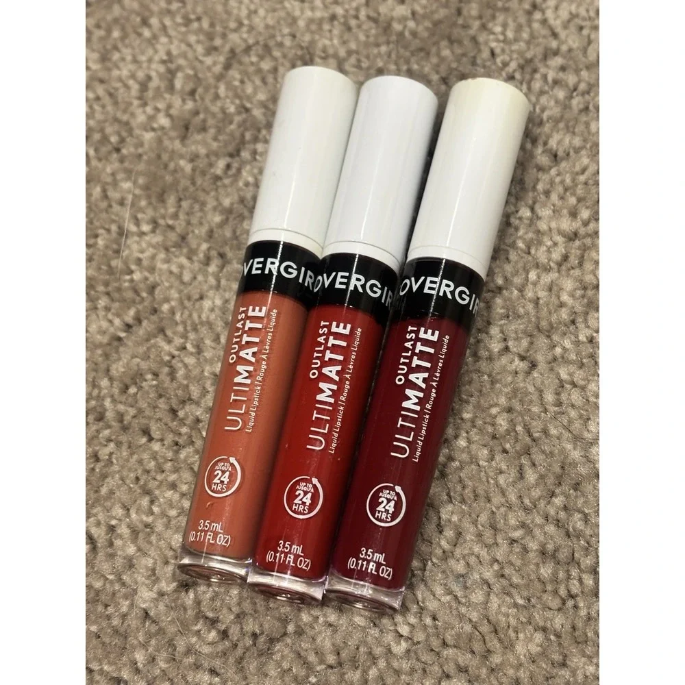 Vintage Lot Of 3 CoverGirl Outlast UltiMatte Liquid Lipstick Sealed Discontinued